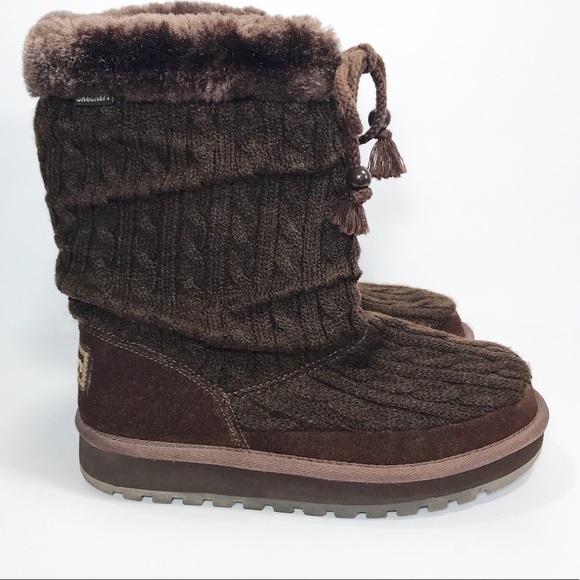 skechers knit boots